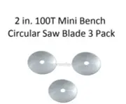 3 PC 2" INCH CIRCULAR PRECISION SAW BLADES FOR MINI CHOP CUT-OFF SAW METAL WOOD
