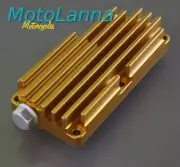 Finned Oil Sump Cover CNC Billet Alloy Yamaha SR500 XT500 TT500 Cafe Racer Gold