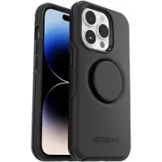 OtterBox Apple iPhone 14 Pro Otter + Pop Symmetry Series Antimicrobial Case -Black (77-88754)