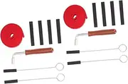 Vaguelly 2 Sets Piano Tuning Tool Mute Fork for Piano Musical Instrument Accessory Piano Tuning Mute Kit Professional Piano Mutes Piano Tuning Mutes Hotfix Tool Metal 8 Piece Set Major
