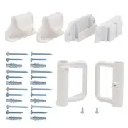 Retractable Baby Gates Replacement Parts Kit (White) Extra Wide Baby Gate Ful...