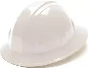 CASE OF 12 PYRAMEX HP26110 SL SERIES FULL BRIM HARD HAT - 6-POINT RATCHET SUSPEN