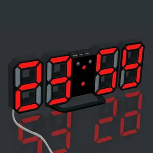 新款夜光插電電子鐘臺式數碼立體鬧鐘時鐘座鐘客廳臥室數字鐘表