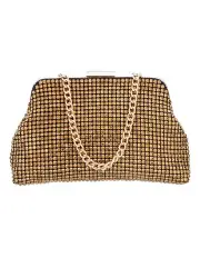 [NINA] Marilyn Bag in Gold Crystal Mesh
