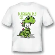 Purranysaurus rex cats kitten dinosaur funny black or white Tee
