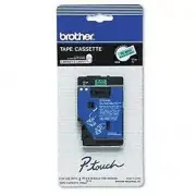 Brother 1/2" (12mm) Black on Green P-touch Tape for PT6, PT-6 Label Maker