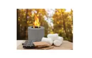 Sharper Image Mini Outdoor Fire Pit Tabletop Portable Romantic Ambience NIB