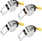 Bsofing Whistle, Coaches Whistle with Lanyard, Whistle for Coaches, Whistle for Teachers, Stainless Steel Sports Whistles, Loud Crisp Sound Whistles Great for Coaches, Referees, and Officials