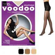 Voodoo Shine Voluptuous Comfort Sheers 15 Denier Stockings Pantyhose Tights