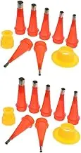 Mipcase 1Set Reusable Caulking Nozzle Tips Tool Kit with Base Cover Versatile Caulking Finisher Tools for Seam Filling and Sealing Durable Efficient Caulk Tips for Home Renovation
