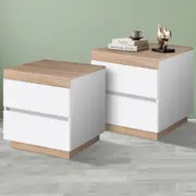 ALFORDSON 2x Bedside Table Nightstand Storage Side End Cabinet Drawers Wood