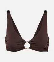 [Heidi Klein] Heidi Klein Coco Palm bikini top AU 16 brown
