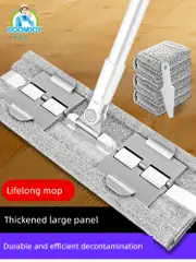 嬾人免手洗平板除塵蝴蝶大拖把家用2023新款一拖木地板淨吸水拖佈 (4.2折)