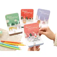 在飛比找蝦皮商城優惠-【CHL】韓國 立體 聖誕節 節慶卡片 賀卡 卡片 盒裝10