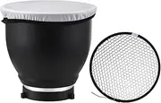 Light Diffuser for Photography - 7Inches Lamp Sock Standard Photography Diffuser Cover - Grid Portable Strobe Reflector Lampshade Light Cover for Flash Light