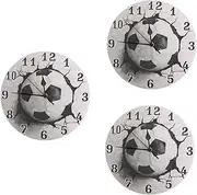 BESPORTBLE 3pcs Giant Silent Wall Clock Individual Numbers Modern Office Clock for Home Decor