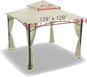 Replacement Canopy for Target Madaga Gazebo, Beige