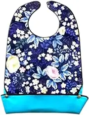 [Cileznw] Waterproof Dining Bibs | Adjustable Adult Bibs | Crumb Catcher Bibs, Seniors Dining Bibs, Adult Feeding Bib Disabled Adult Bibs Adjustable Bib With Catcher Reusable Senior Bibs, b,