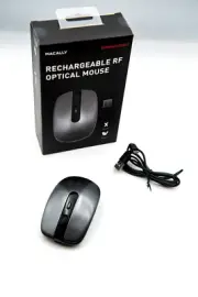 Wireless Mouse - Macally Rechargeable RF Optical Mouse