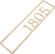 SOESFOUFU Stylish Door Number Sign Acrylic House Numbers Modern Address Numbers for Mailbox Elegant Wall Sign Versatile Home Decor