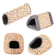 Small Animals Warm Bed Hideaway House Winter Bed Scratchproof Pet Play Tunnel