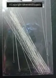 50 Steel twist wire beading needles, beading supplies, large eye needles BN001b
