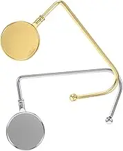 Generic 2pcs Schoolbag Hook The Tote Bag Coat Hanger Purses Handbag Stocking Hanger Closet Bag Hanger Purse Holder for Desk Purse Hooks for Tables Purse Clips for Tables Mantle Hooks Iron