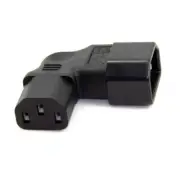 IEC320 C13 Male To C14 Female Horizontal (Right) 90 Degree Angle Adapter