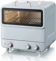 Hot Air Electric Oven, 20L Capacity Multi-Function Cooking, Built-in Light Adjustable Temperature, 60-Minute Timer Function, Steam Humidified Oven