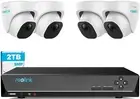 Reolink 8CH 5MP Poe Home Security Camera System, 4 Wired 5MP Outdoor Poe IP Came