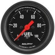 Auto Meter 2-1/16" Fuel Pressure 0-100 PSI Stepper Motor Z-Series 2663