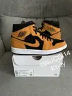 Nike Air Jordan 1 Mid Desert Ochre Black Size 7 Womens with Receipt DB5453-700