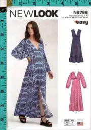"Misses' Dress" ©2023 New Look Sewing Craft Pattern N6766 8-18 New!