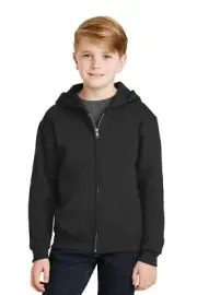 Jerzees Youth NuBlend Full-Zip Hooded Sweatshirt