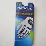 Bionic Mens PerformanceGrip Left Hand Golf Glove - New, Size S, White