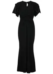 Victoria Beckham Ruched Stretch-crepe Midi Dress - Black - 12 (UK12 / M) 12 (UK12 / M)