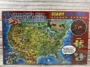 Dino's Children's Map of the United State 500 Piece Jigsaw Puzzle Sealed