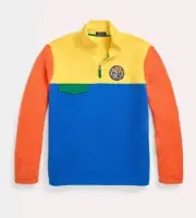 Polo Ralph Lauren Colorblocked Fleece Pullover Jacket Size Small Unisex