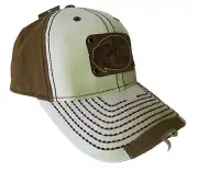 NEW! BASS PRO SHOPS Men's Worn Look Adjustable Hunting/Fishing Cap-White/Brown