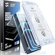 SmartDevil 3 Pack Screen Protector for iPhone 12 Pro Max (6.7 Inch) Tempered Glass, HD Clear Film, Easy Installation, Dust-Free & Bubble-Free