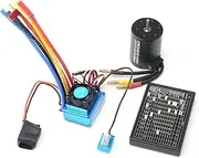 RAYWE 3650 Brushless Motor 3100KV with 45A Brushless ESC Programming Card for 1/8 1/10 RC Car RC Boat Part