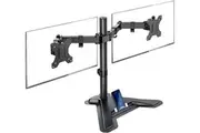 Dual Monitor Stand Desk Mount Height Adjustable 2 Screens 27in