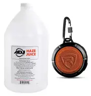 American DJ ADJ Haze Fluid Juice Liquid Gallon+Portable Bluetooth Speaker