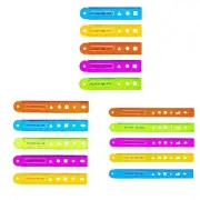 4 Pcs 15/20/30cm Measuring Ruler Straight Ruler Bendable Ruler Flexible Ruler