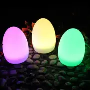 3X LED Night Light Rechargeable Mood Light Remote Home Decor RGB 16 Color IP44