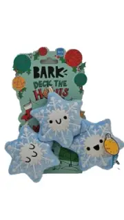 Deck The Howls - Dog Toy Snowflakes Squeakers