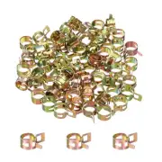 ID 12mm 1/2" Fuel Line Hose Clip,Pipe Clamp,Spring Hose Clamp,60PCS