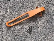 Orange Titanium Deep Pocket Clip For Benchmade Crooked River Knife 15080 15085