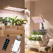 LetPot 60 Watt Full Spectrum Plant Grow Lights Bulbs for Indoor Plants,with APP Control, 8-Level Ajustable Light, Hanging & Stand Use, Aluminum Cooling, 270° Foldable, 360° Rotation, 2x2ft Coverage