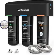 Waterdrop TSA Water Filter, 8 Layer Under Sink Water Filter System, Water Purifier, Reduces PFAS, PFOA/PFOS, Fluoride, Chlorine, Bad Taste & Odor, NSF/ANSI 42 Certified Element